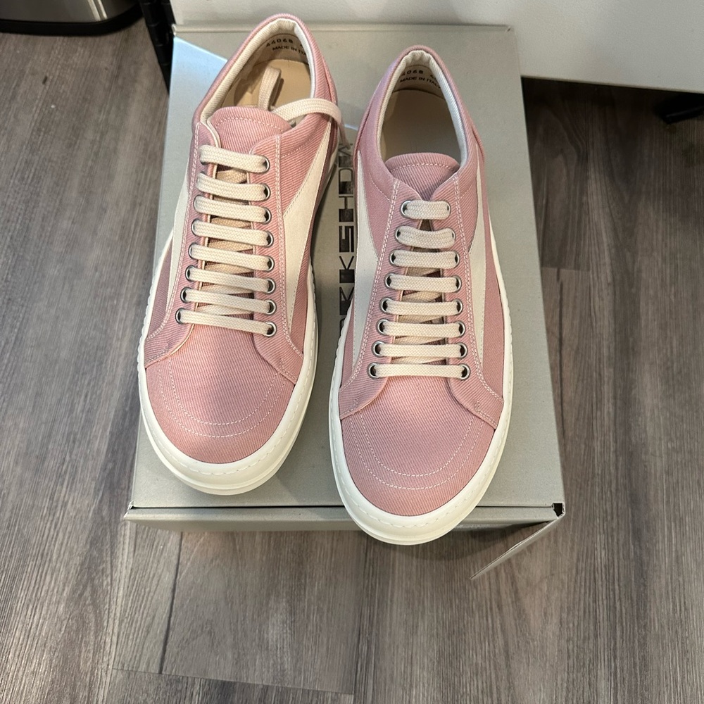 Rick Owens Drkshdw Edfu Vintage Low Vans Pink Size 40